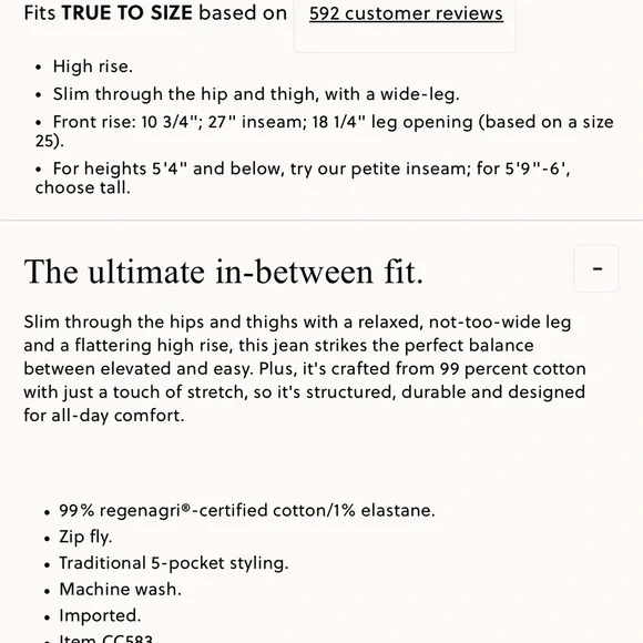 Women’s J Crew Wide Leg Jeans “96 Slim Wide” Size 29 - Picture 4 of 5